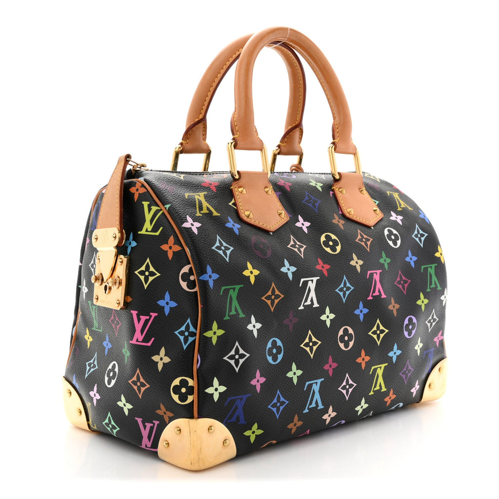 Louis Vuitton Monogram Multicolor Speedy 30 Black