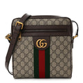 Gucci GG Supreme Monogram Web Small Ophidia Messenger Bag Brown