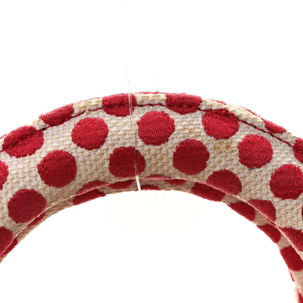 Christian Dior Canvas Medium DiorAmour Dots Lady D-Lite Red