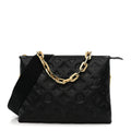 Louis Vuitton Lambskin Embossed Monogram Coussin PM Black