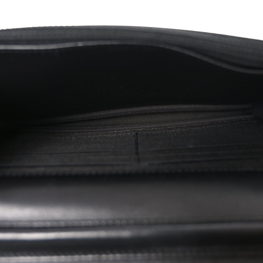 Chanel Lambskin Quilted Boy Wallet On Chain WOC Black