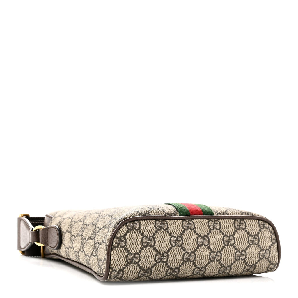 Gucci GG Supreme Monogram Web Small Ophidia Slingbag Beige Ebony New Acero
