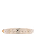 Louis Vuitton Brass Palladium Plated Nanogram Cuff S Silver