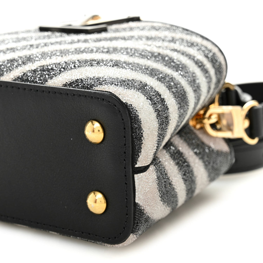 Louis Vuitton Swarovski Calfskin Capucines Mini Zebra