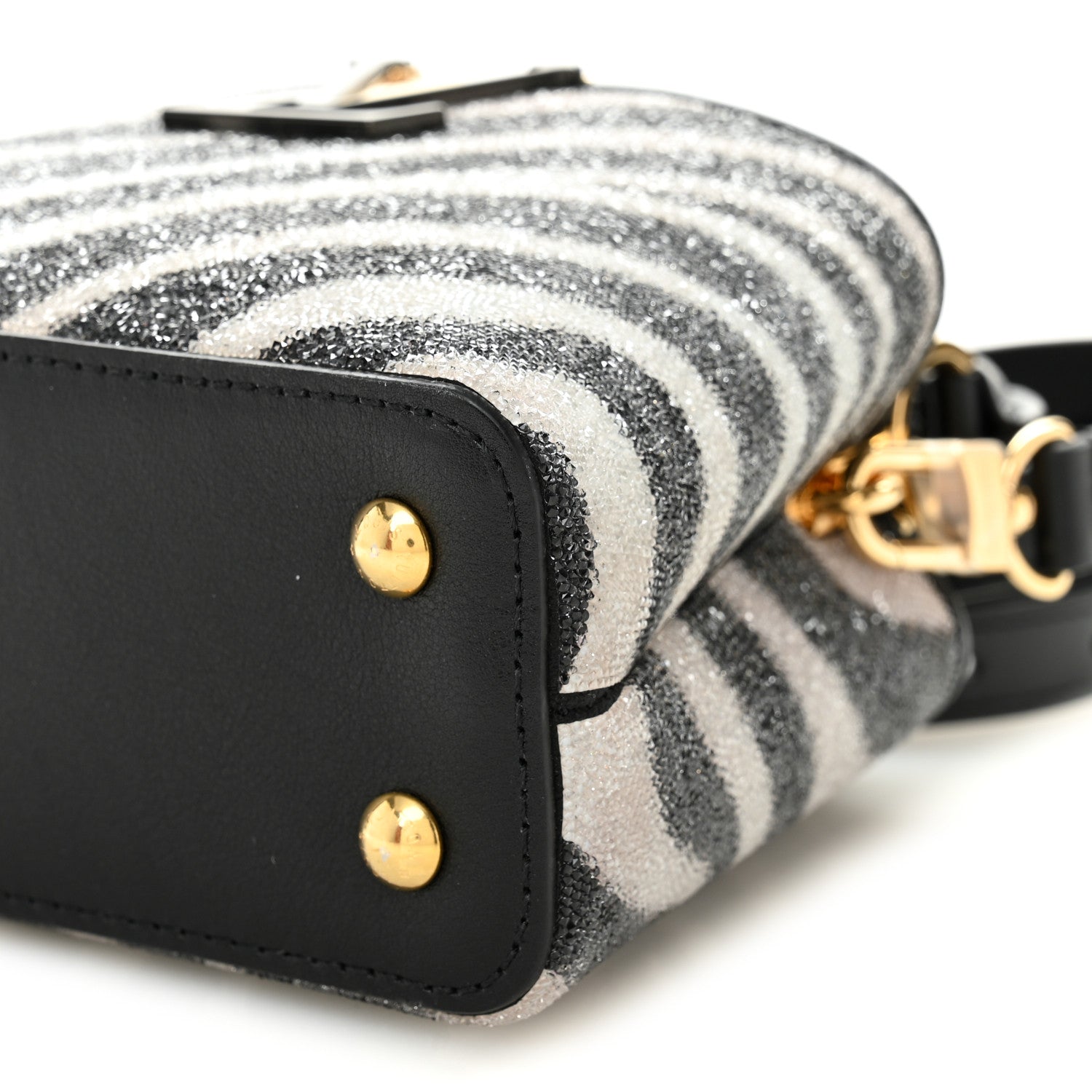 Louis Vuitton Swarovski Calfskin Capucines Mini Zebra