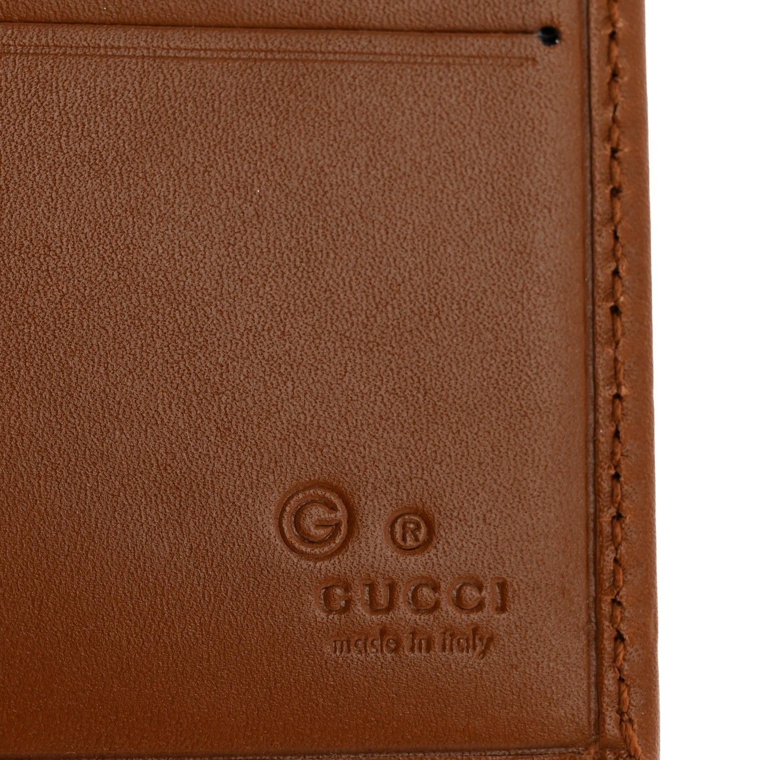 Gucci Monogram Bi-Fold Wallet Brown