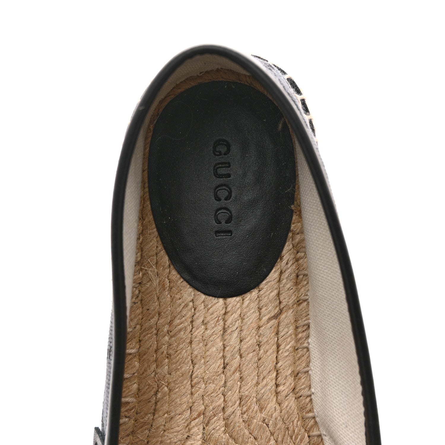 Gucci Monogram Espadrilles 37 Black