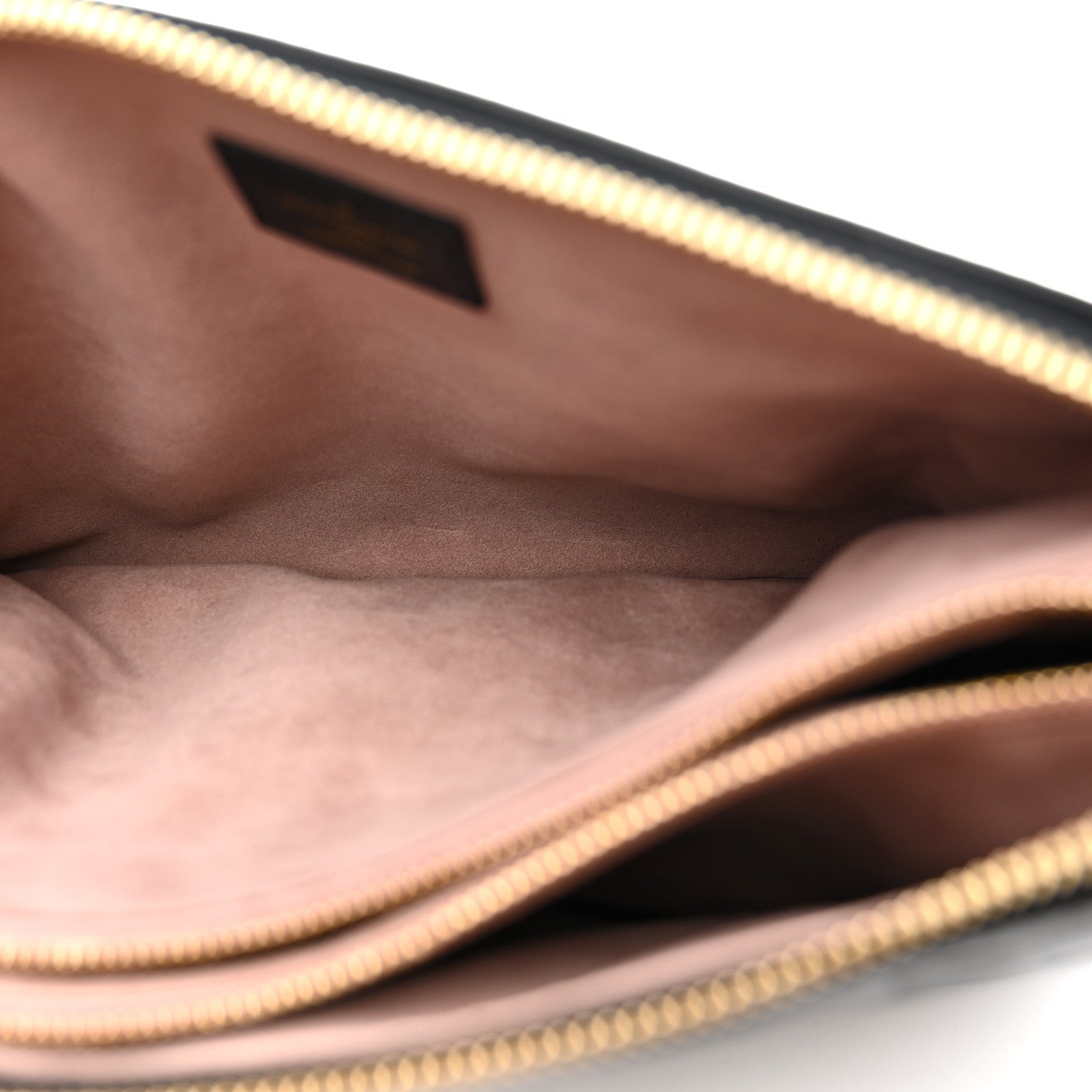 Louis Vuitton Lambskin Embossed Monogram Coussin PM Black