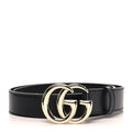 Gucci Plutone Calfskin Double G 30mm Belt 70 28 Black