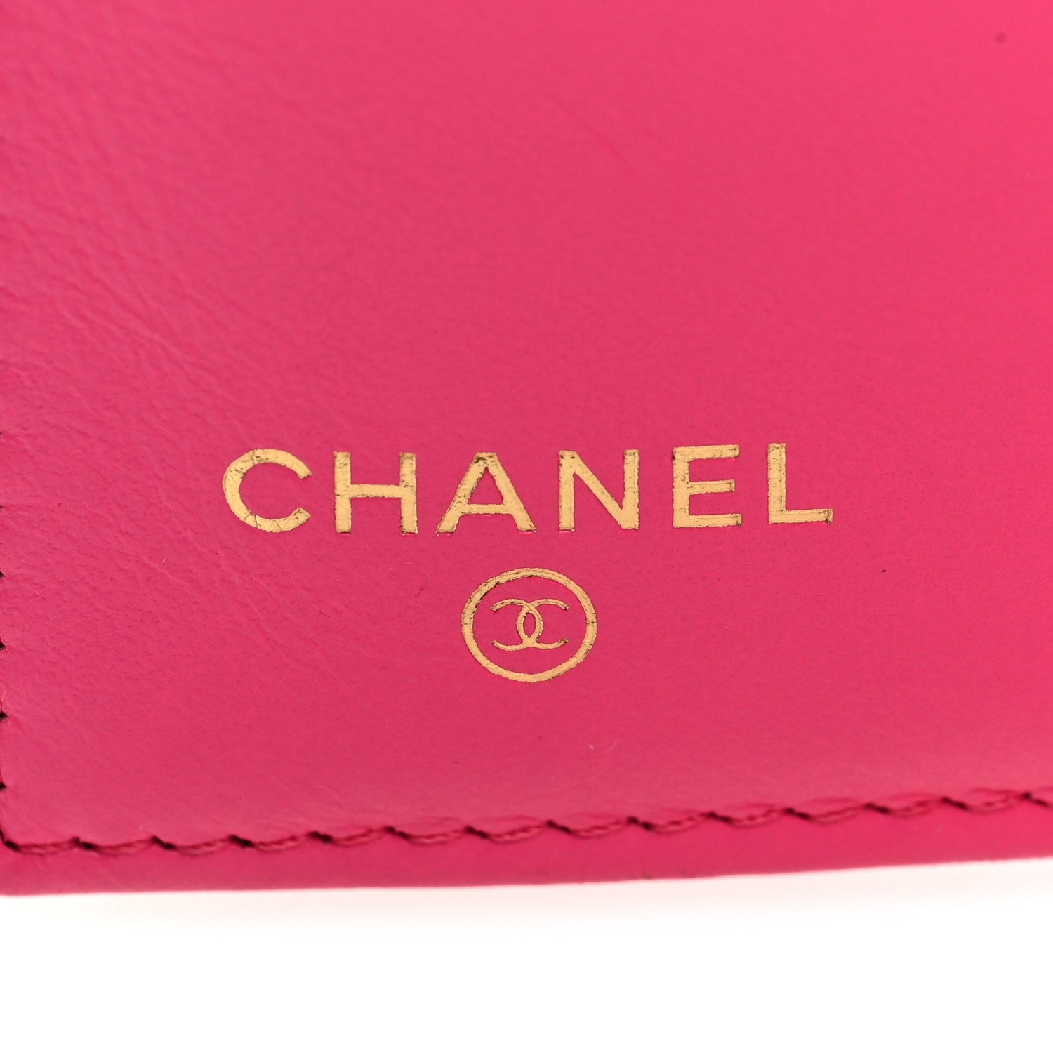 Caviar Quilted Medium Flap Wallet Dark Pink