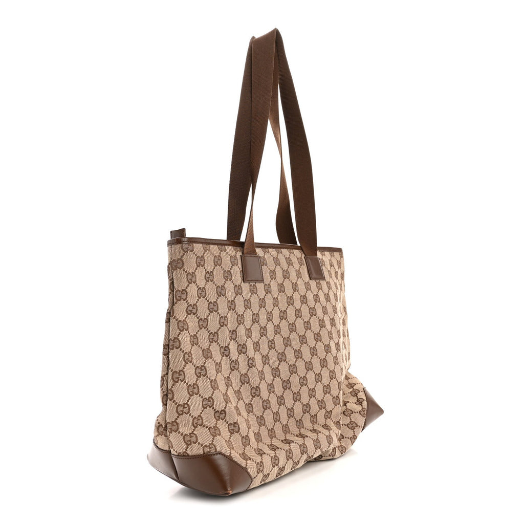 Gucci Monogram Tote Bag Brown