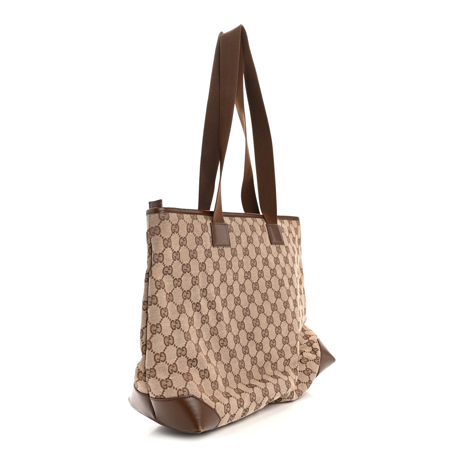 Gucci Monogram Tote Bag Brown