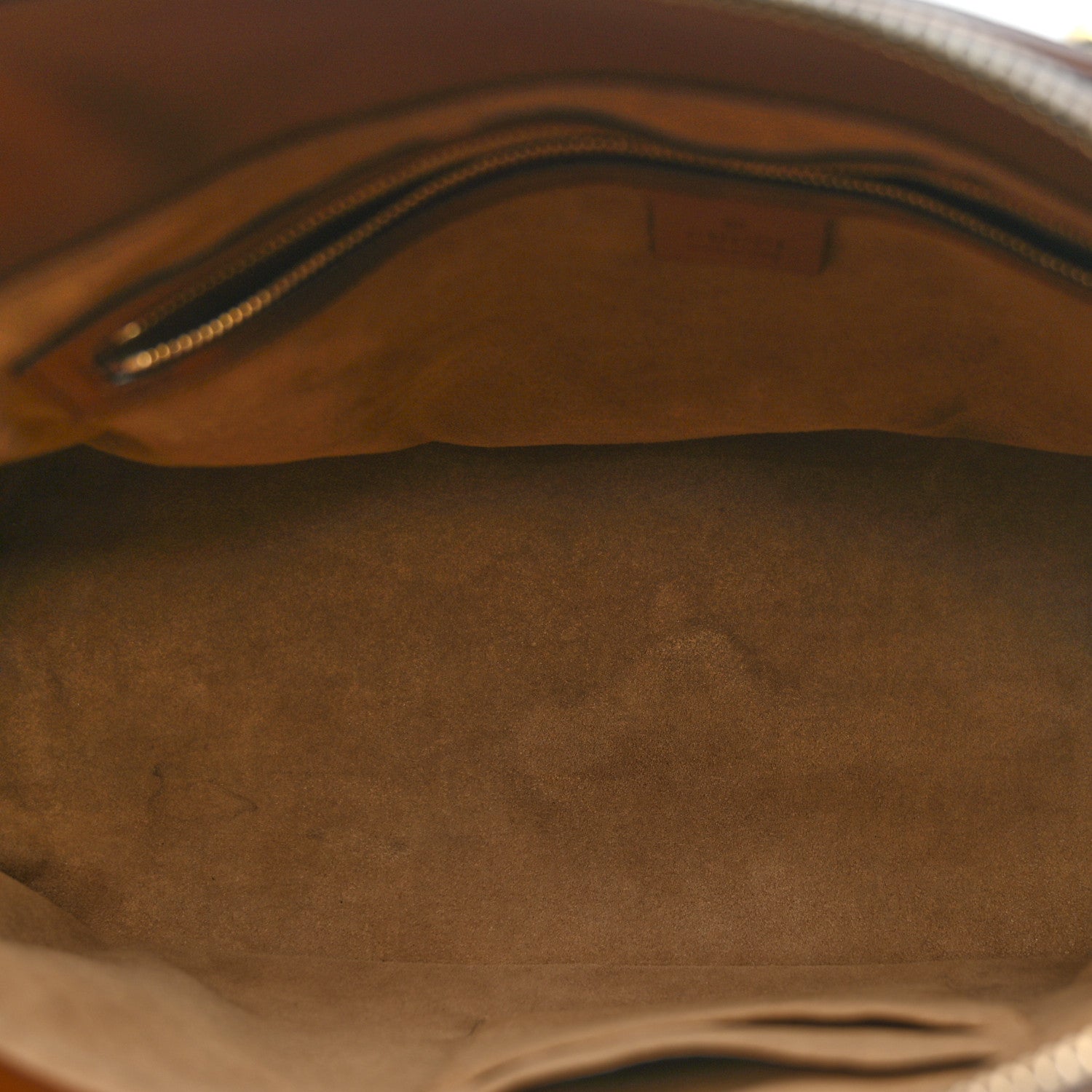 Gucci GG Supreme Monogram Small Zip Top Tote Beige Tuscany