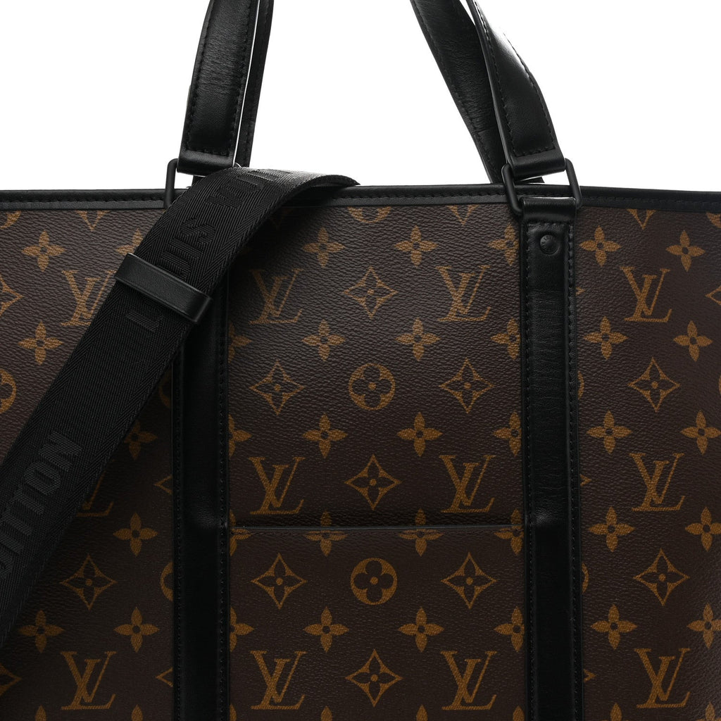 Louis Vuitton Monogram Macassar Weekend Tote GM