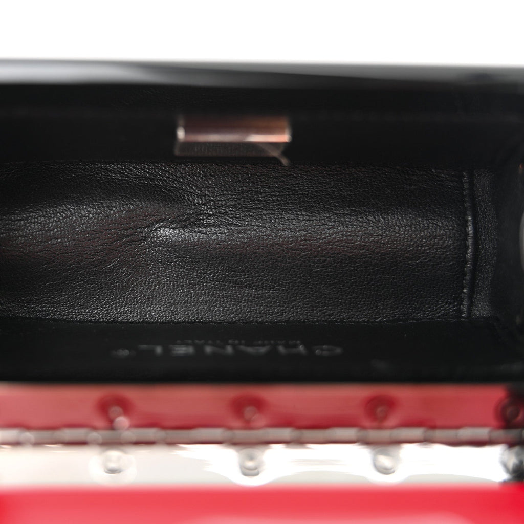 Chanel Plexiglass Plexi Coco Bag Pink Black