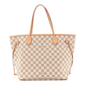 Louis Vuitton Damier Azur Neo Neverfull MM Rose Ballerine