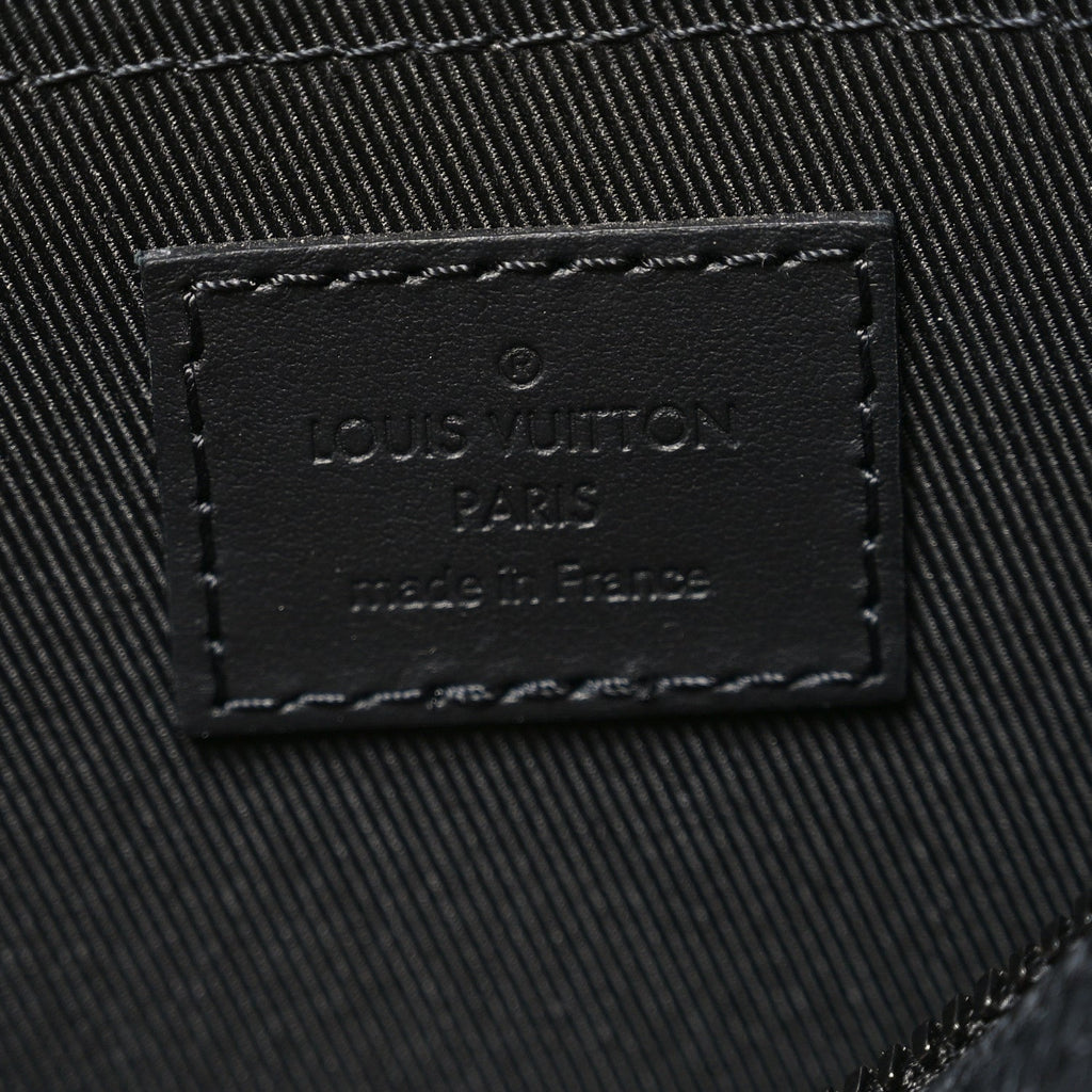Louis Vuitton Grained Calfskin Aerogram City Keepall Black