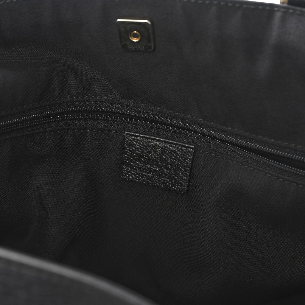 Gucci Monogram Large Abbey Tote Black