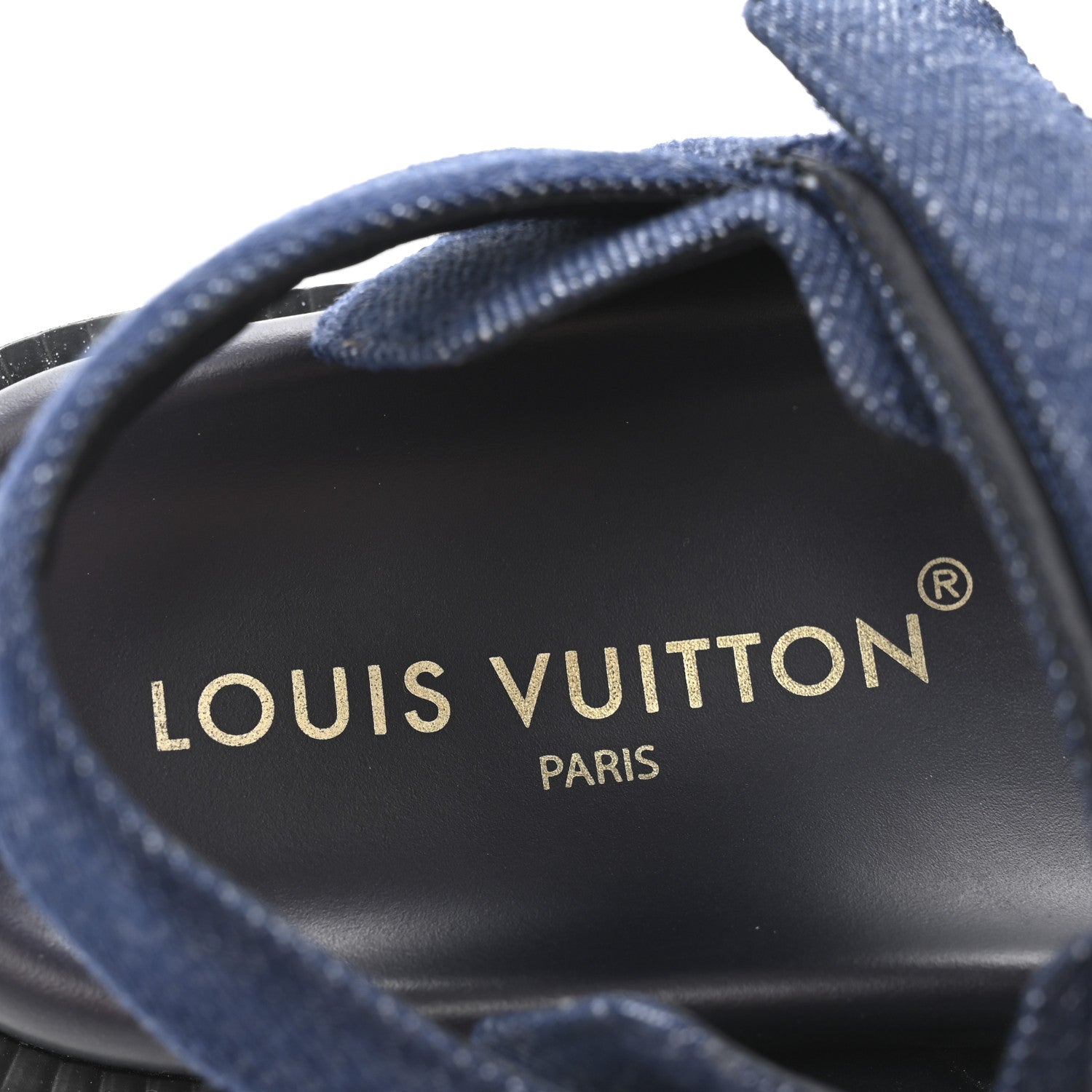 Louis Vuitton Denim Sunset Comfort Flat Sandals 37.5 Blue