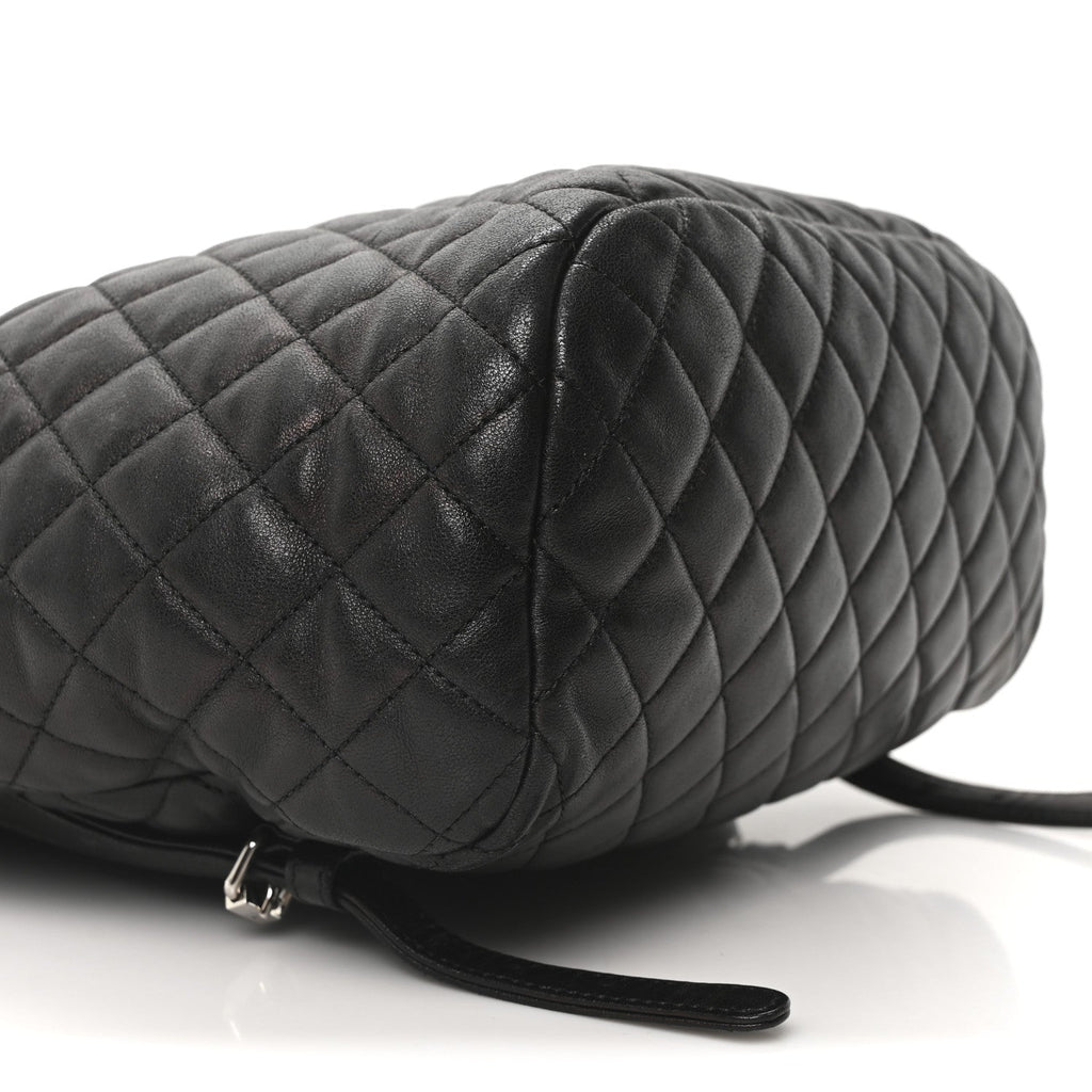 Chanel Calfskin Quilted Large Urban Spirit Backpack Black