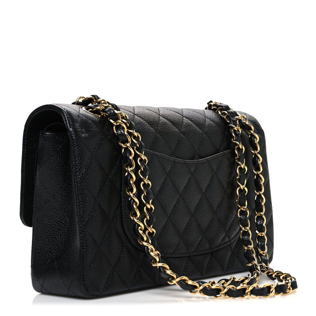 Chanel Caviar Quilted Medium Double Flap Black