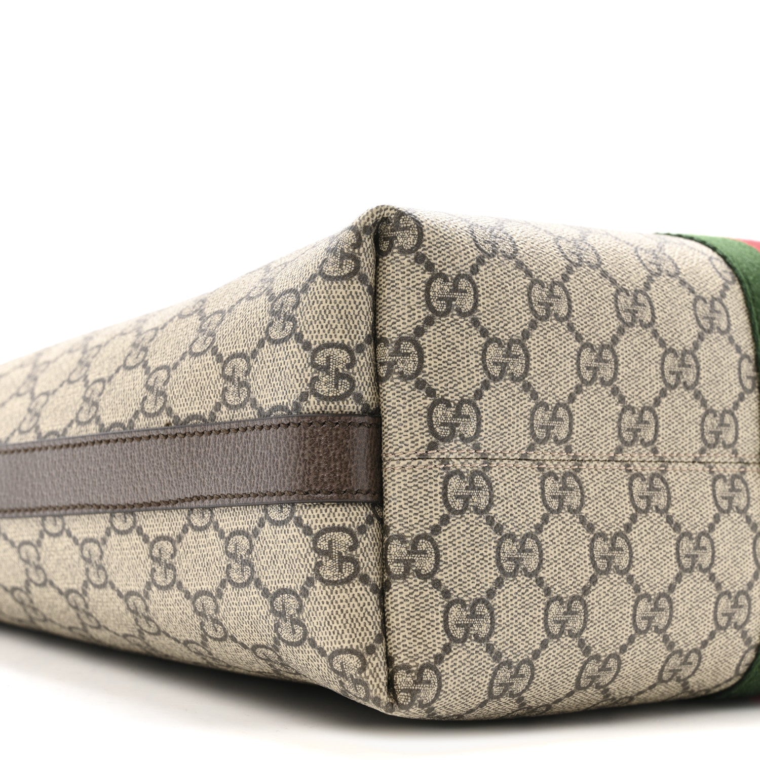 Gucci GG Supreme Monogram Medium Ophidia Tote Bag Brown