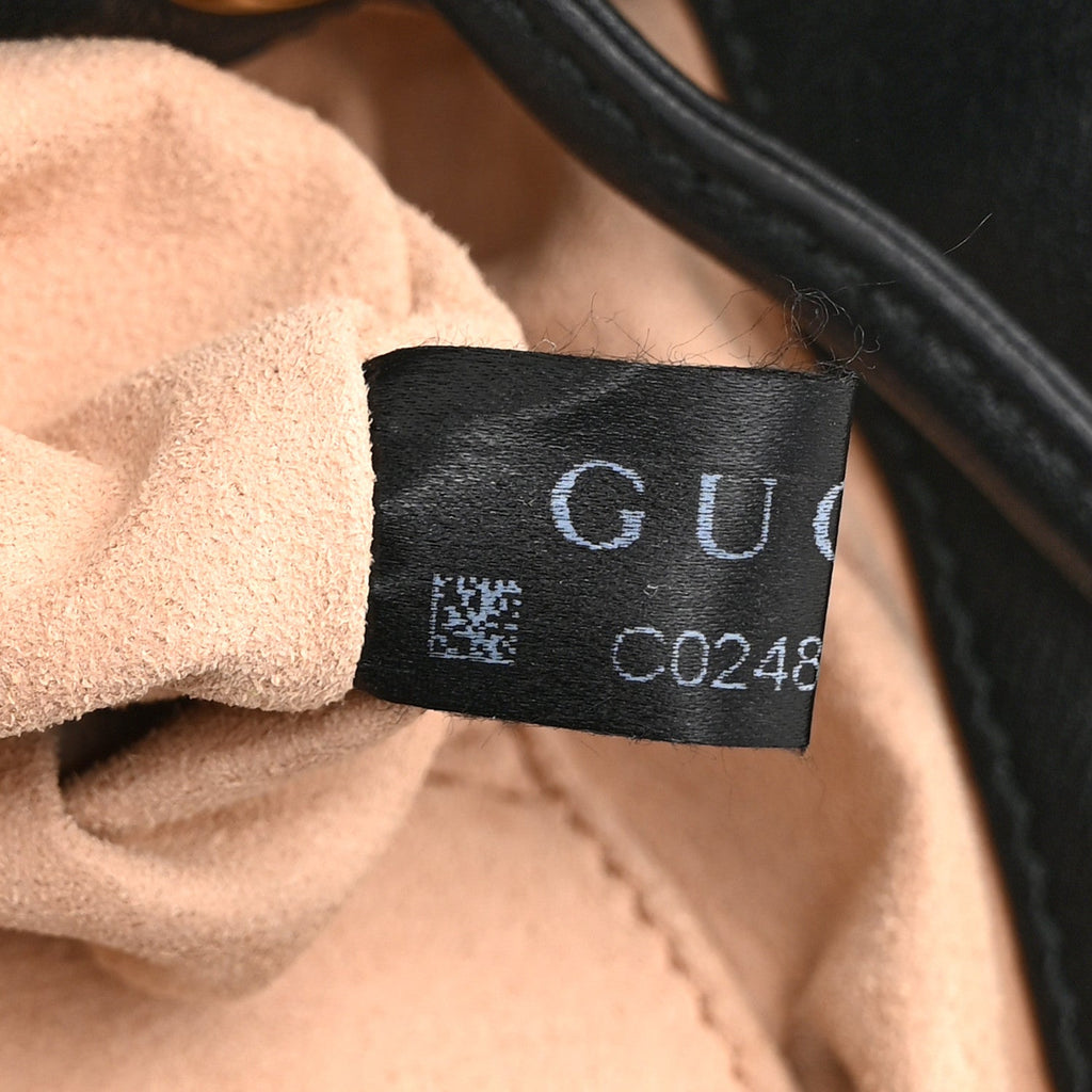 Gucci Calfskin Matelasse GG Marmont Flap Backpack Black