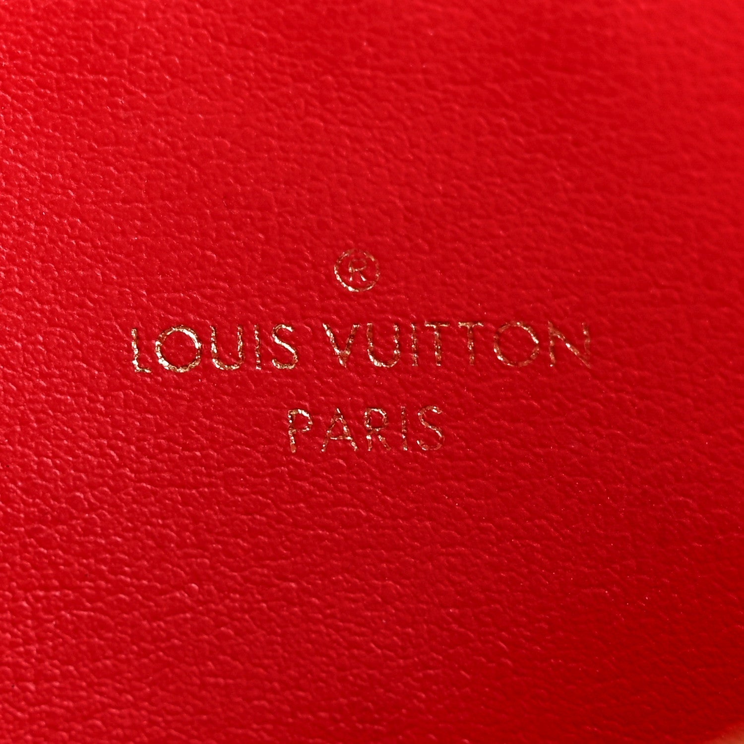 Louis Vuitton Empreinte Felicie Chain Wallet Zippered Insert Cherry