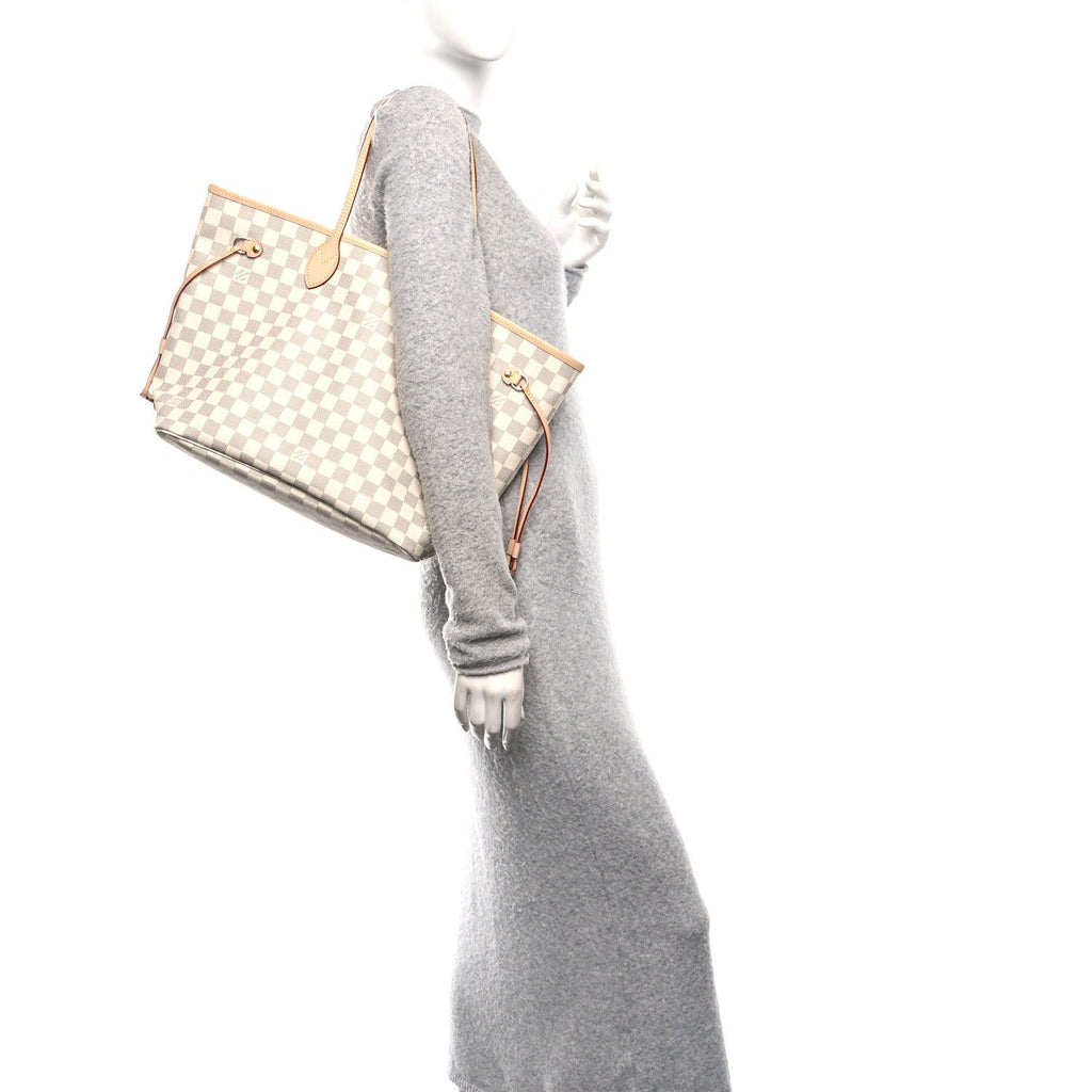 Louis Vuitton Damier Azur Neo Neverfull MM Rose Ballerine