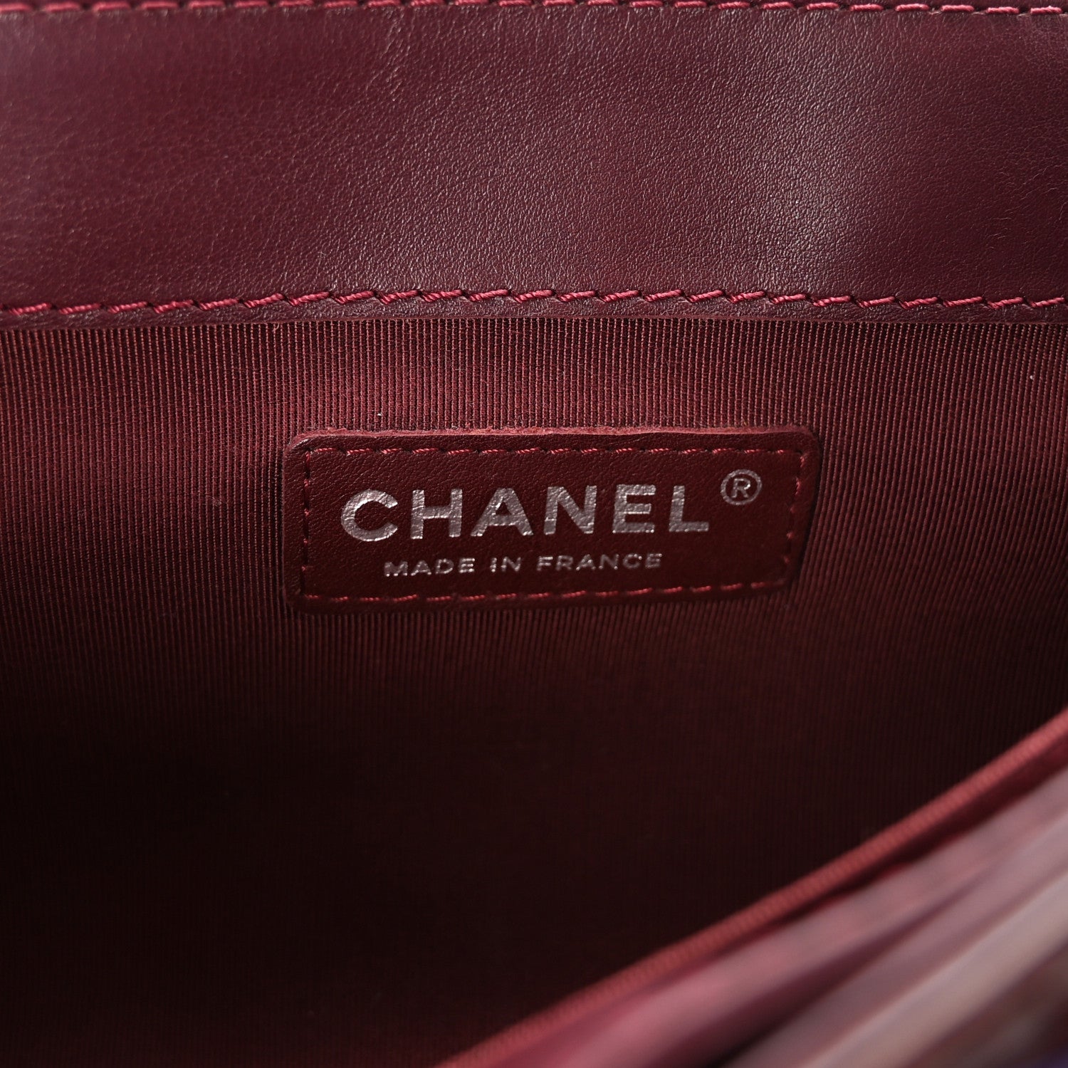 Chanel Patent New Medium Boy Reverso Flap Burgundy