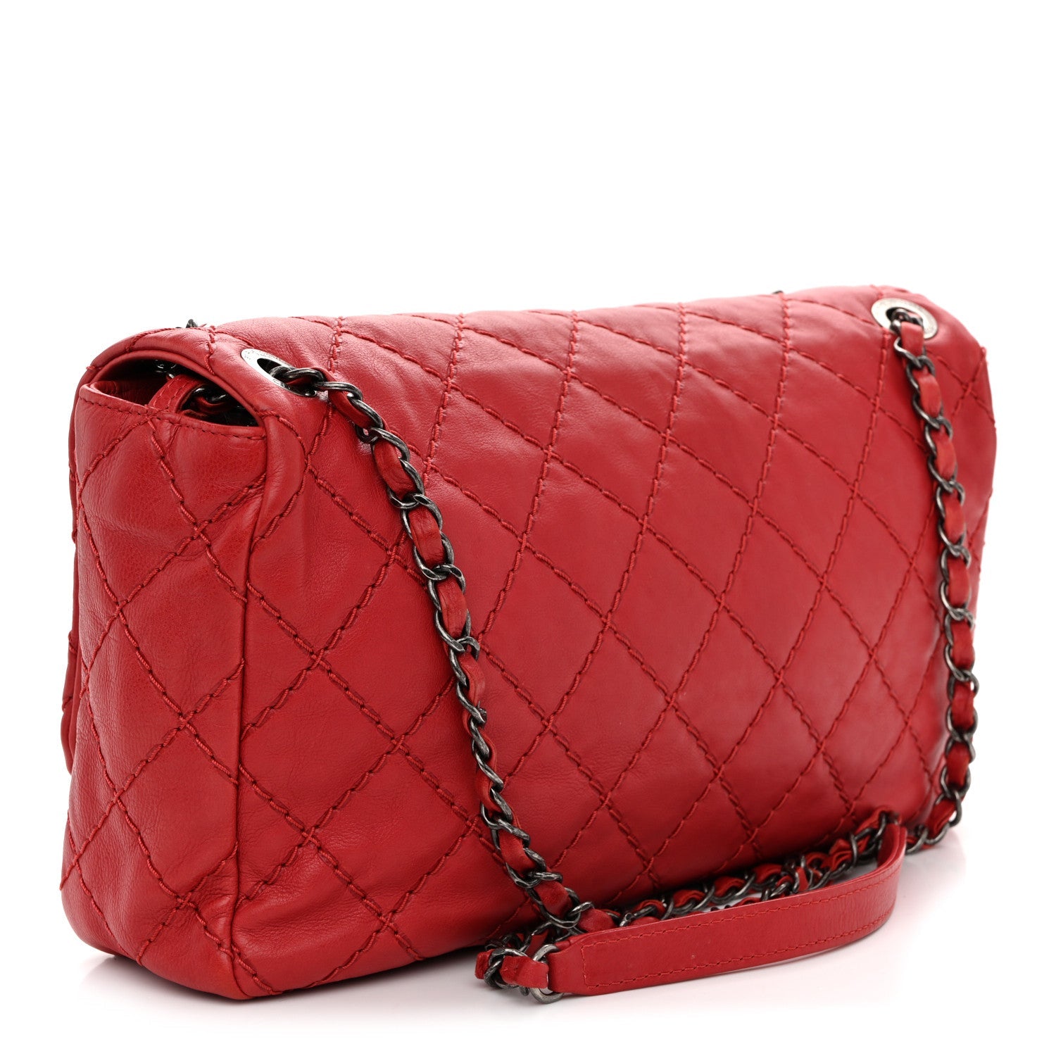 Chanel Calfskin Ultimate Stitch Flap Red