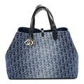 Christian Dior DIOR Denim Jacquard Oblique Large Toujours Blue