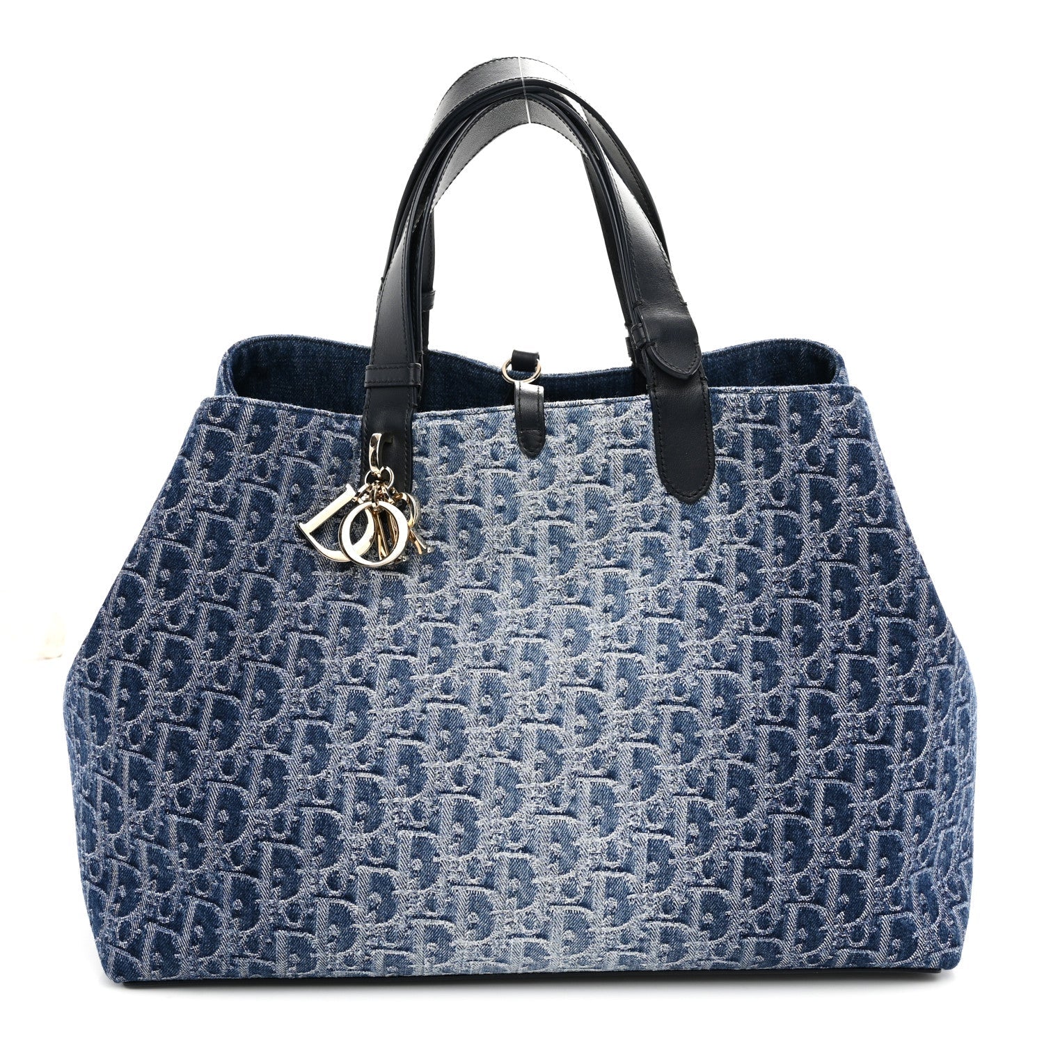 Christian Dior DIOR Denim Jacquard Oblique Large Toujours Blue