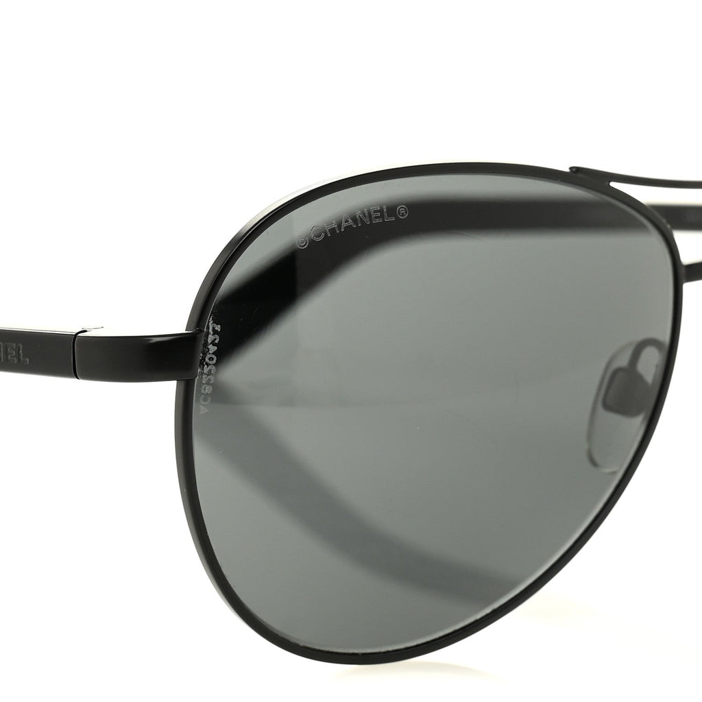 Metal Aviator CC Sunglasses 4201 Black