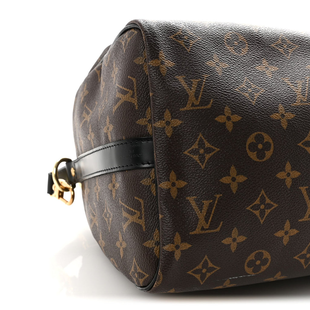 Louis Vuitton Monogram My World Tour Speedy Bandouliere 30 Black
