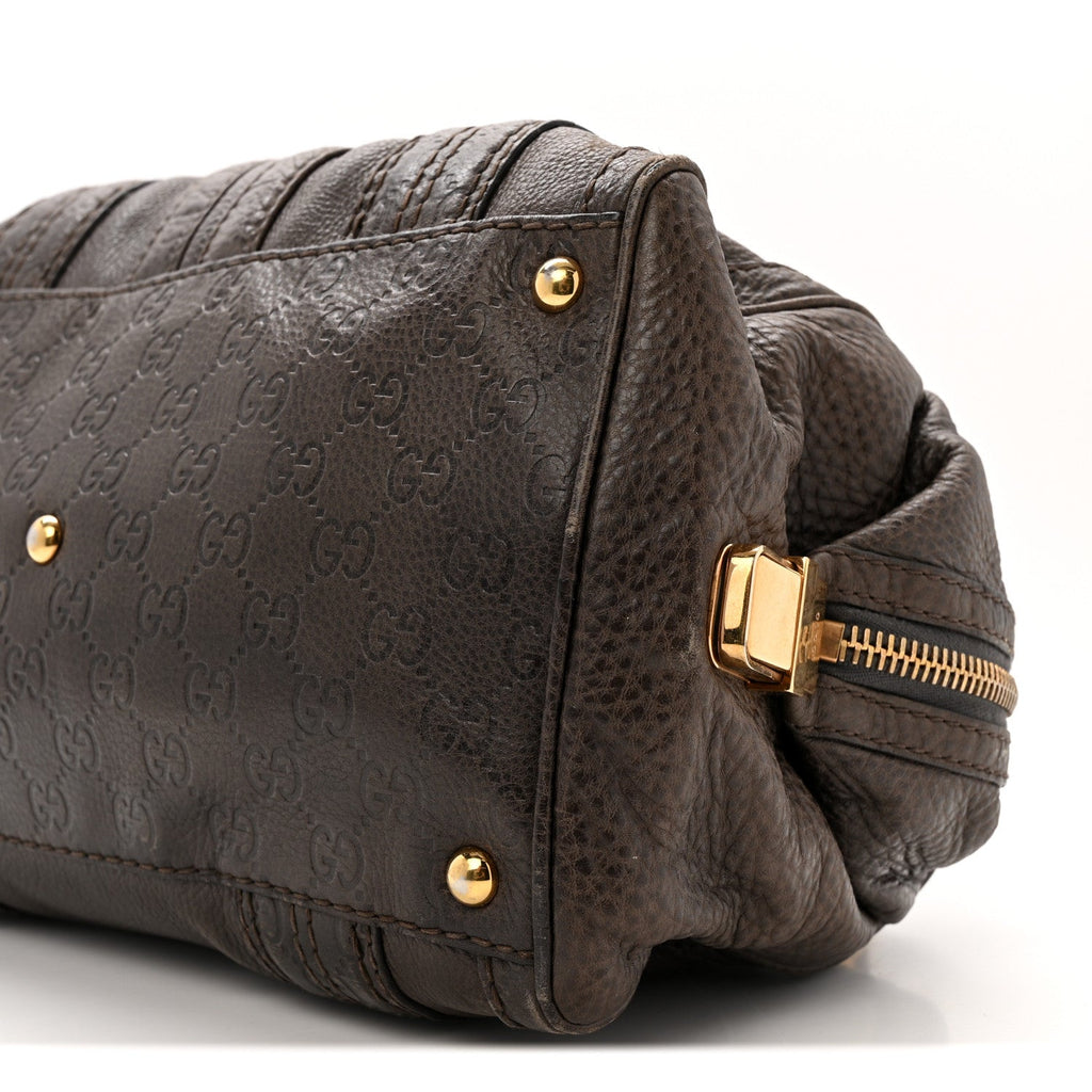 Gucci Guccissima Aviatrix Medium Boston Chocolate