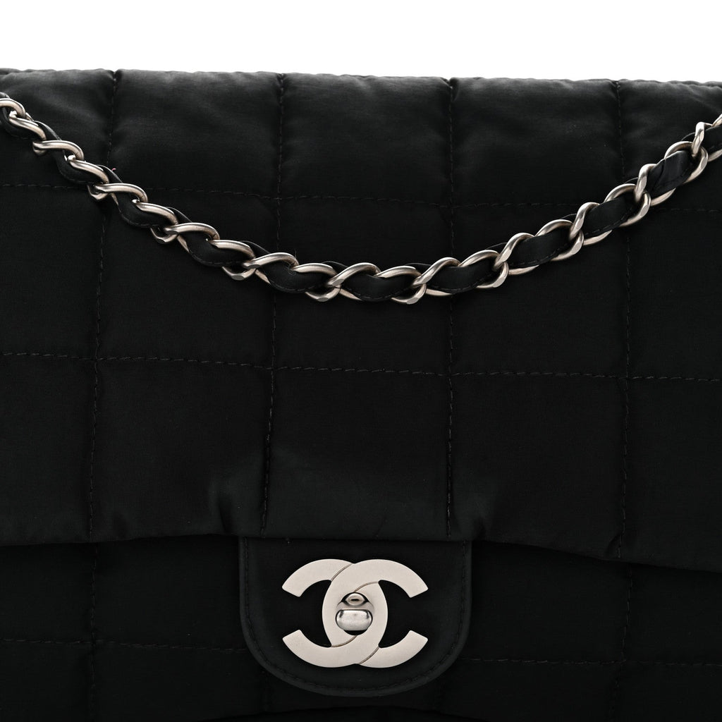 Chanel Nylon Square Quilted Flap Black
