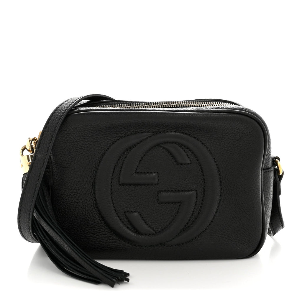 Gucci Pebbled Calfskin Small Soho Disco Bag Black