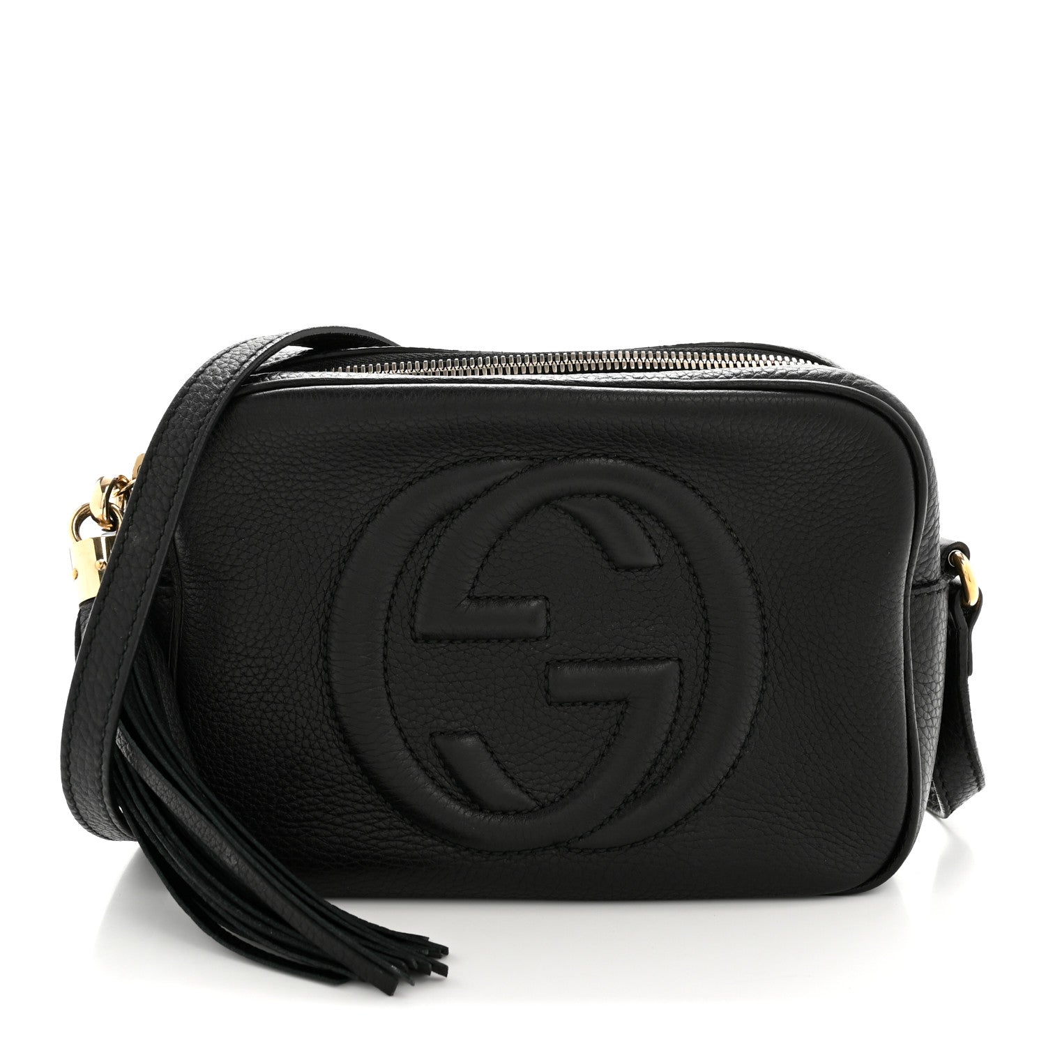 Gucci Pebbled Calfskin Small Soho Disco Bag Black