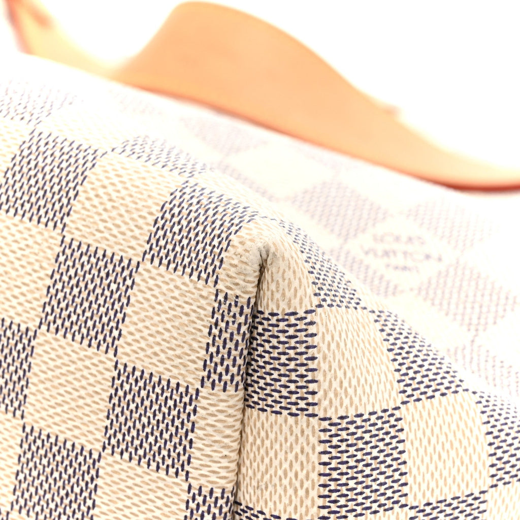 Louis Vuitton Damier Azur Graceful MM Rose Ballerine