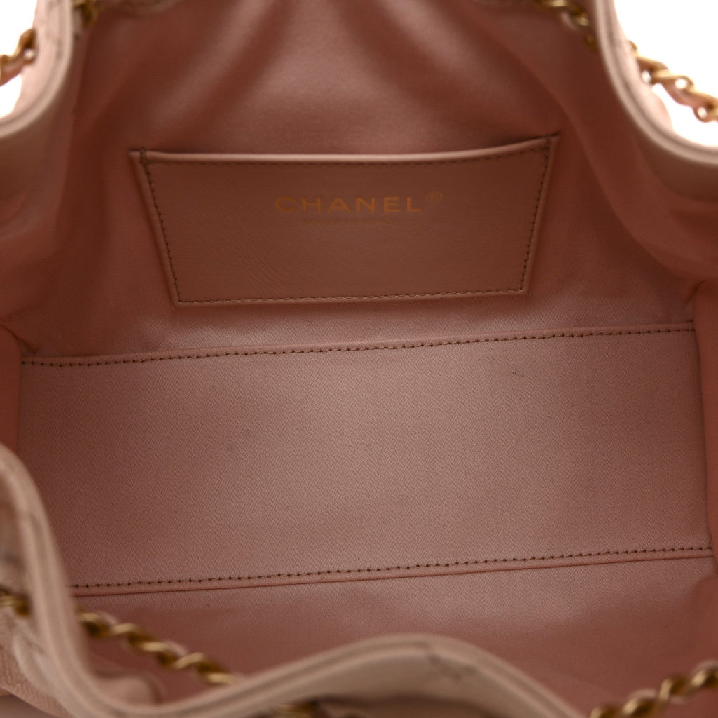 Chanel Caviar Quilted Mini Chanel 25 Handbag Light Pink