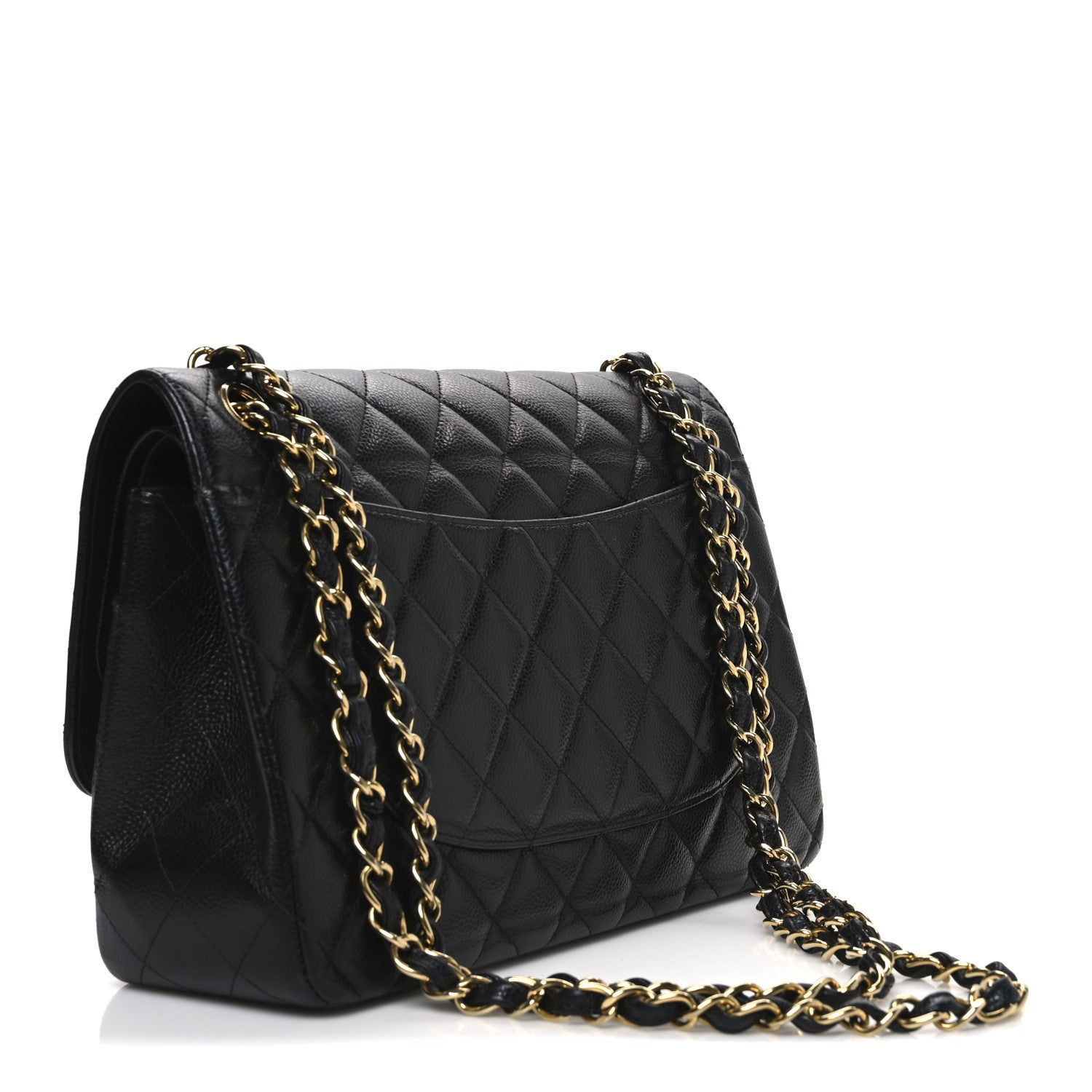 Chanel Caviar Quilted Jumbo Double Flap Black