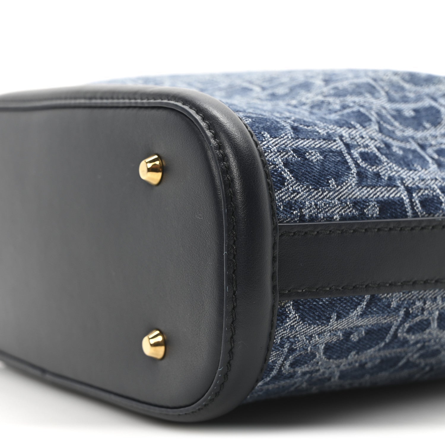 Christian Dior Denim Jacquard Oblique C'est Dior Bucket Bag Blue