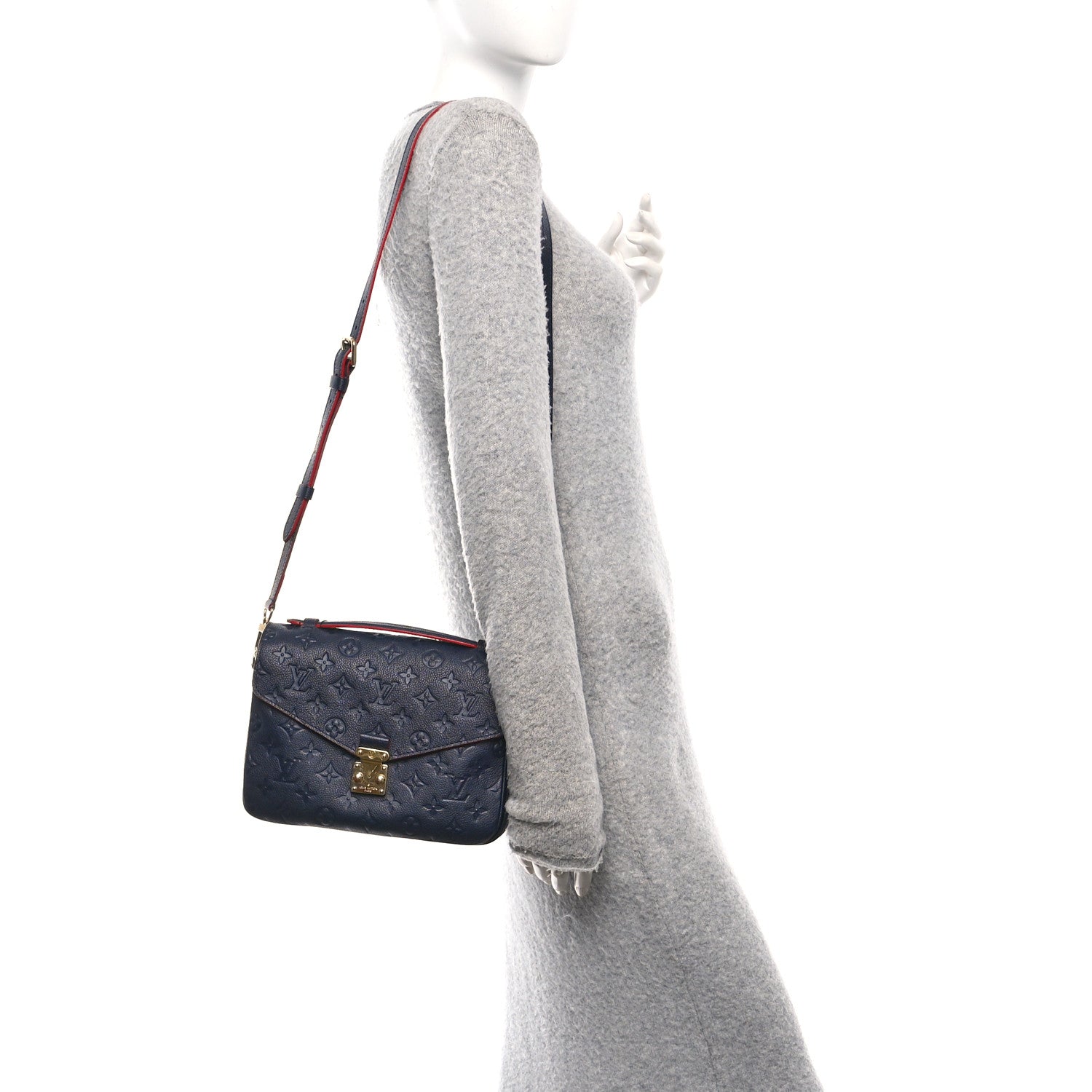 Louis Vuitton Empreinte Pochette Metis Marine Rouge