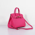 Hermes 30cm Birkin Bag Epsom Leather With Strap Rose Tyrien Gold