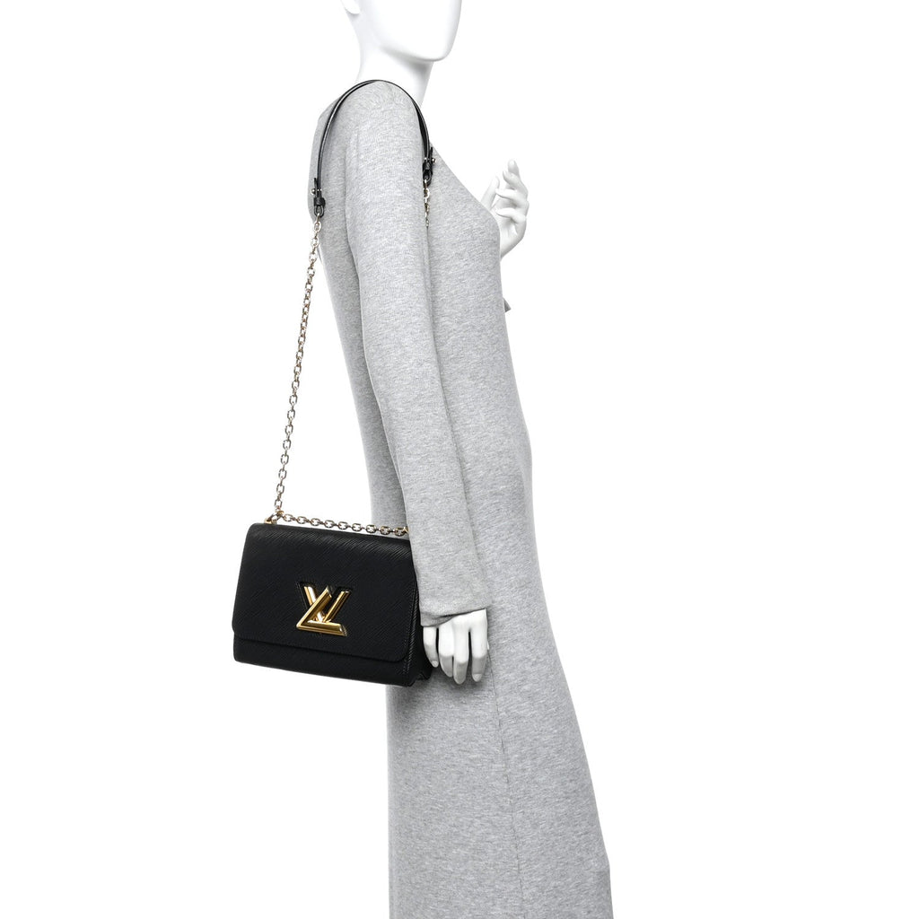 Louis Vuitton Epi Twist Shoulder Bag MM  Black