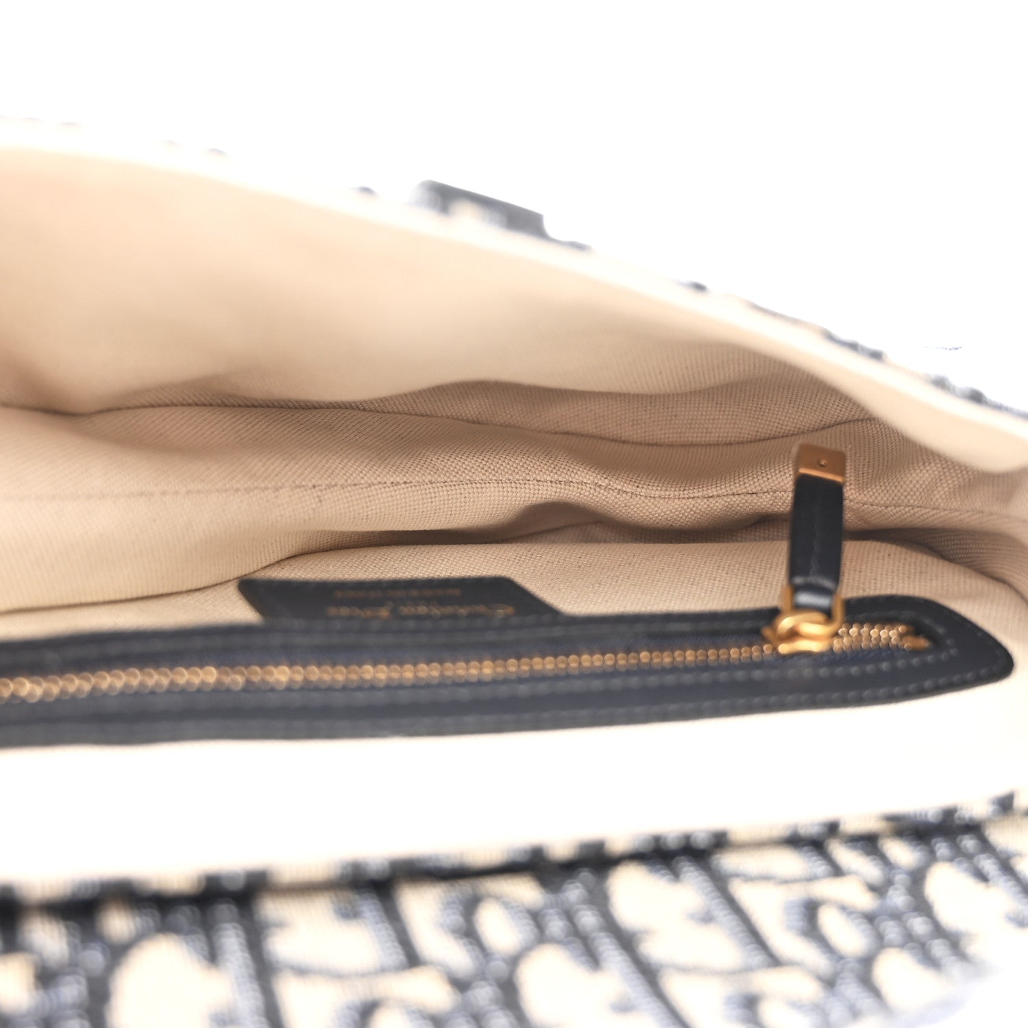 Christian Dior Oblique Saddle Bag Blue