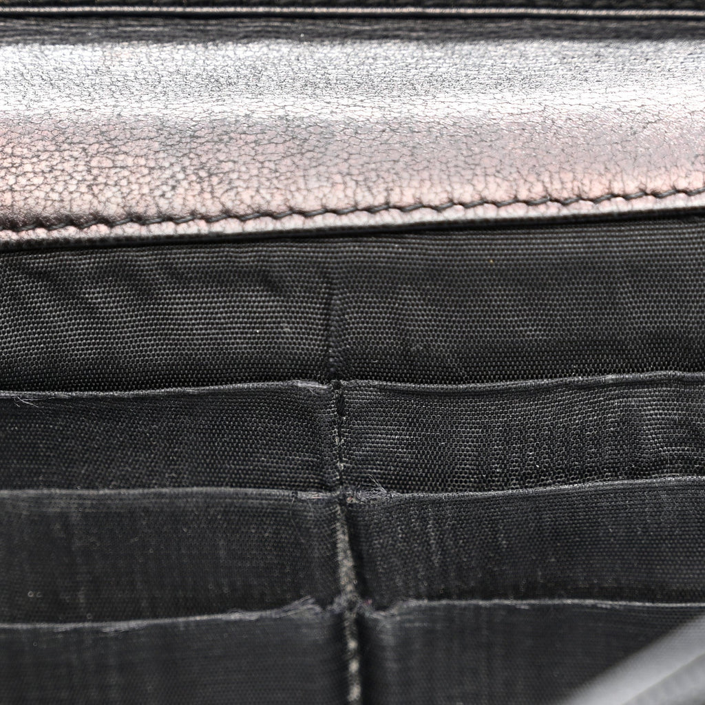 Chanel Caviar Timeless CC Wallet On Chain WOC Black