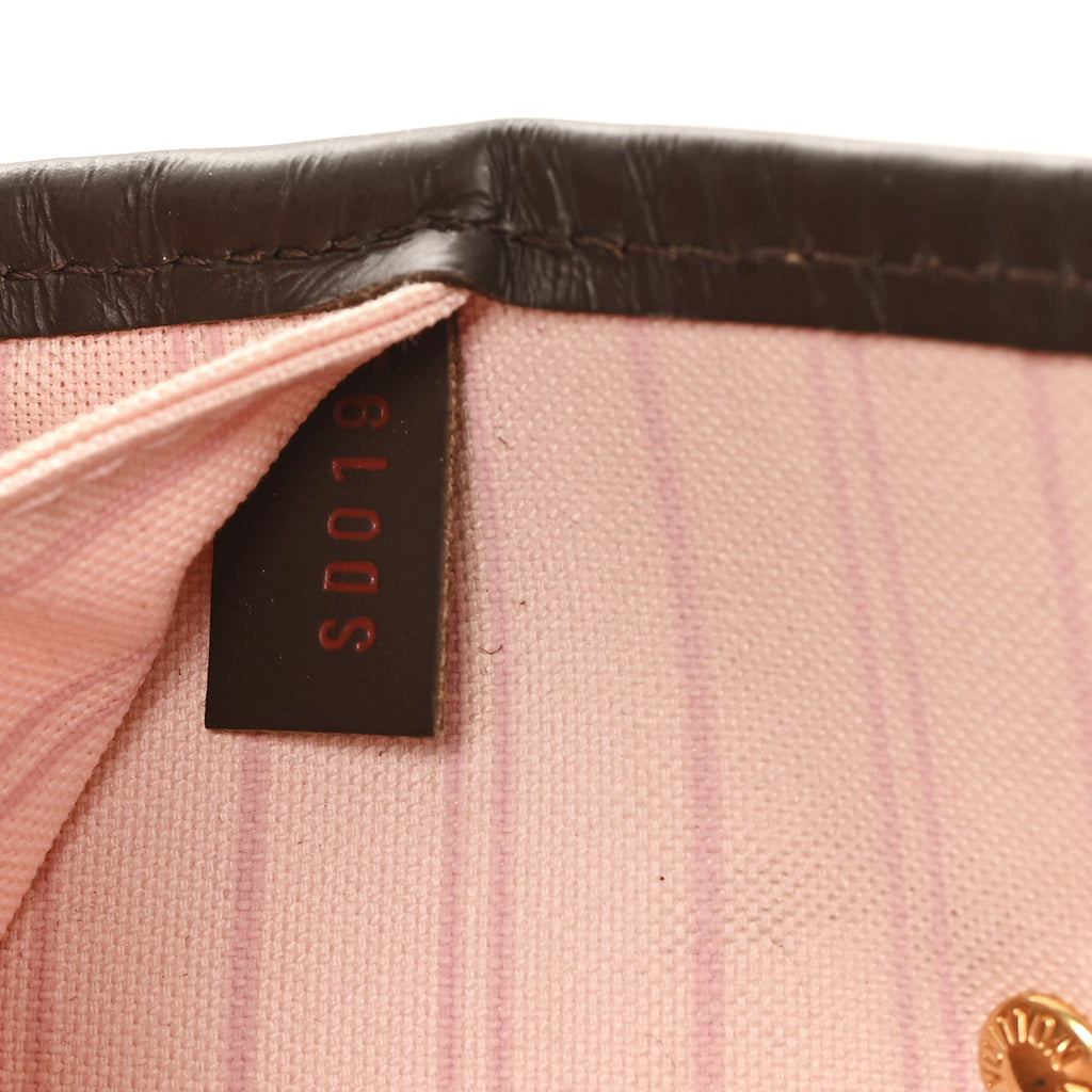 Louis Vuitton Damier Ebene Neo Neverfull MM Rose Ballerine