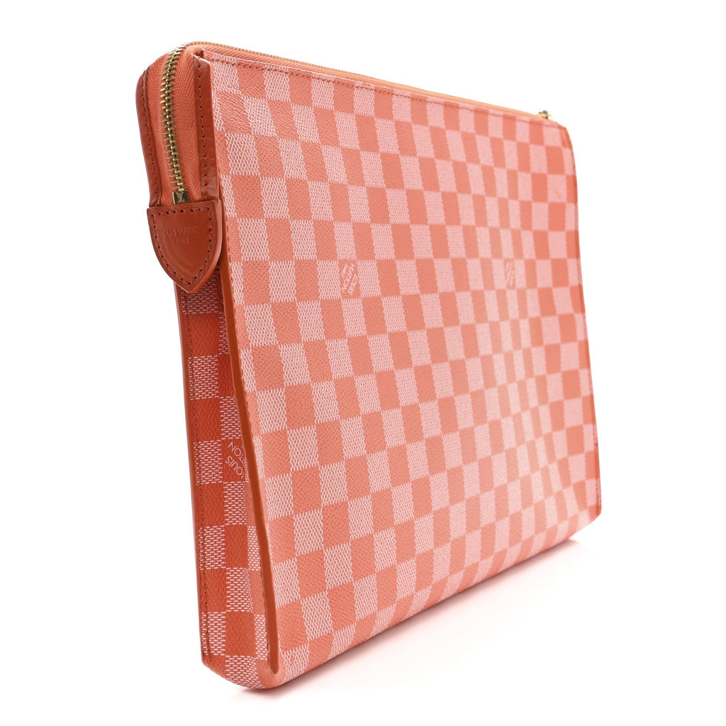 Louis Vuitton Damier Couleurs Kit Clutch Piment
